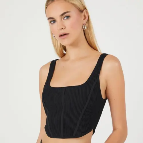 Top Crop estilo corset F21's photo #2